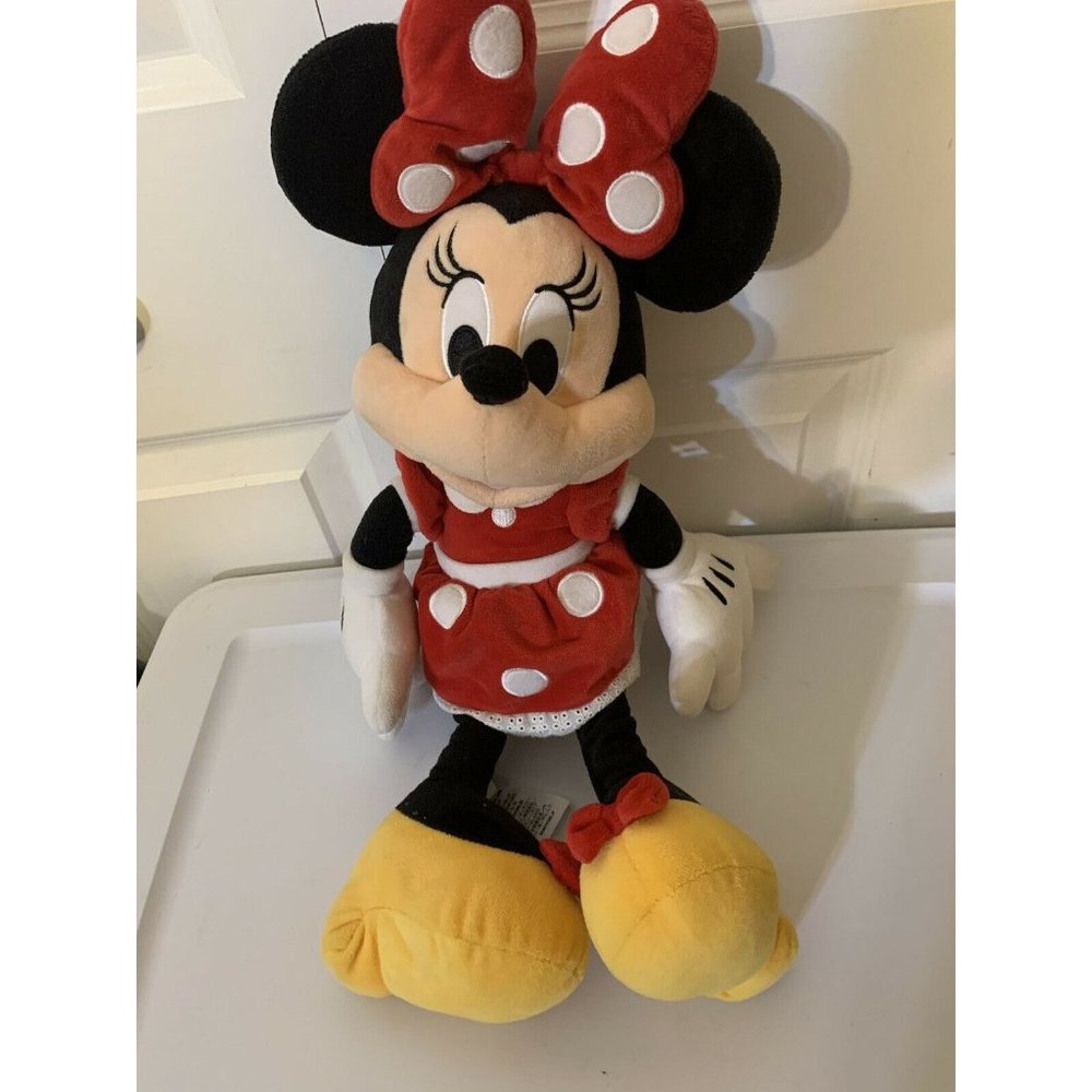 DISNEY JUMBO 18"‎ MINNIE MOUSE PLUSH DOLL STUFFED ANIMAL DISNEY STORE ORIGINAL